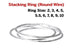 Sterling Silver Stacking Ring ( Round Wire), (SS/1012)
